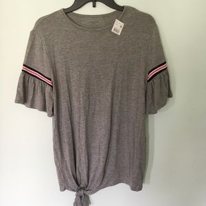 Motherhood Maternity tie front blouse